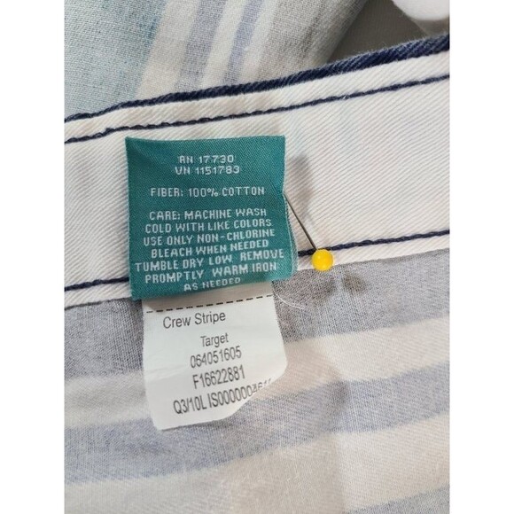 Home Crew Stripe Cotton Shower Curtain 100% Cotton Fabric Home Decor - Picture 5 of 5